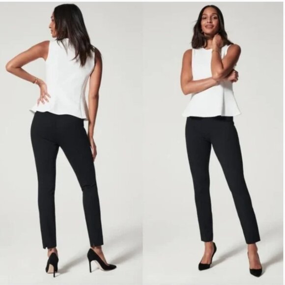Spanx The Perfect Black Pant Back Seam Skinny Pants - Picture 1 of 16
